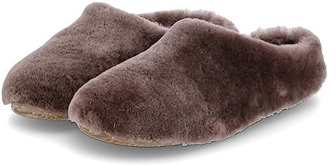 Living Kitzbühel Damen Lammfell Pantoffel Hausschuh, Tundra, 41 EU