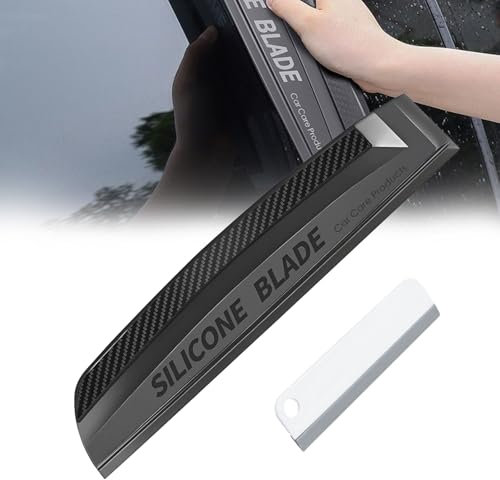 Laitejituan Escobilla de Agua para Automóvil, Rasqueta Silicona Coche, Rasqueta Limpiacristales Ducha, Limpiaparabrisas de Espejo de Automóvil para Ventanas Cristales Espejos y Ventanas de Coches