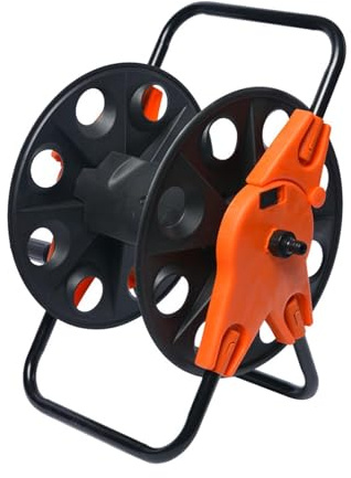 LOVIVER Garden Hose Reel Cart Industrial Water Hose Reel Professional Heavy Duty for Yard Outdoor Planting Outside Watering Lawn