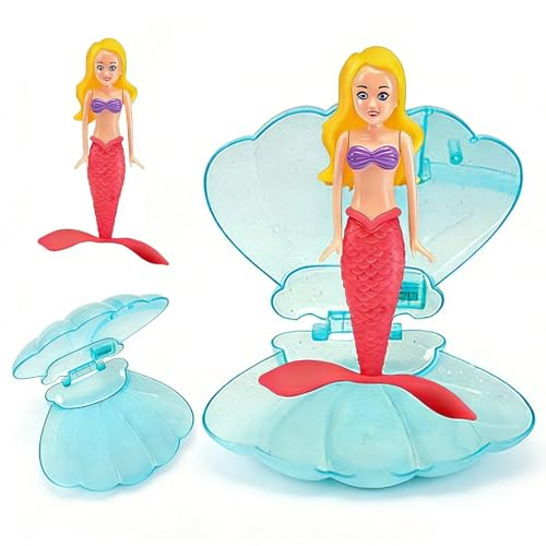 2 Pezzi Giocattolo per Piscina a Forma di Sirena,Sirene da Immersione,Giocattolo Acquatico,Accessori per Piscina,Giocattoli per l'Addestramento Subacqueo dei Bambini(Blu)