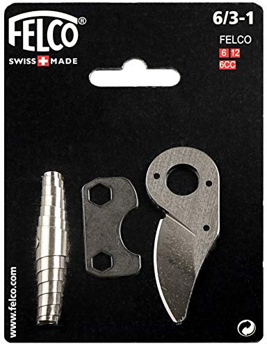 FELCO 6/3-1 Ersatzteilsatz mit Klinge/Werkzeug/Feder, Silber (Zubehör für Gartenscheren FELCO 6-12, 35 x 15 x 5 cm)
