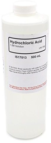 Hydrochloric Acid Solution, 1.0M, 500mL - The Curated Chemical Collection
