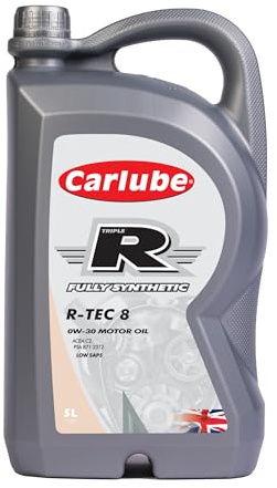 Carlube Triple R 0W-30 ACEA C2, PSA Fully Synthetic Engine Oil R-TEC 8 5L