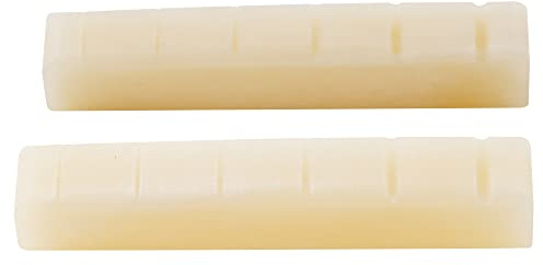 Musiclily Pro 42,95mm Capotasto in Osso Non Sbiancato per Chitarra Elettrica e Acustica Ibanez and PRS(2 Pezzi)