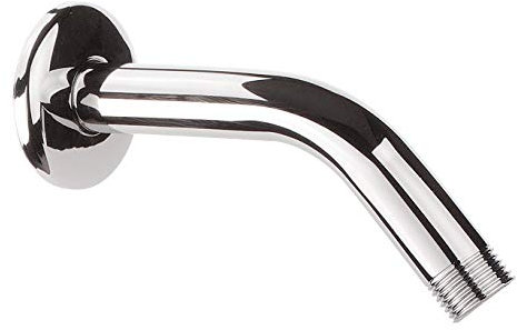 aquaSu® Brausearm Obex | mit Neigung: 45 Grad Winkel | Ø 20 mm | für Kopfbrausen | Anschluss in 1/2 | mit Rosette | zur Wandmontage | Metall | chrom | 72397 8