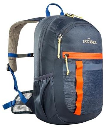 Tatonka Kinderrucksack City Pack JR 12 - Rucksack für Jungen und Mädchen ab 6 Jahren - Mit Reflexstreifen und inkl. Sitzkissen - 12 Liter - dunkelblau, Navy