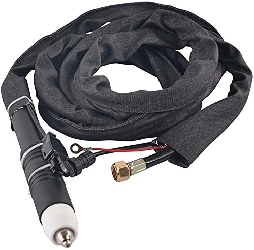 P80 CNC-Automaschinenbrenner Plasmaschneidbrenner Pilotbogen Gerader Brenner Plasmaschneidschlauchpaket für CUT50 CUT60 und usw. 3-7M 60A (7M 23 Feet)