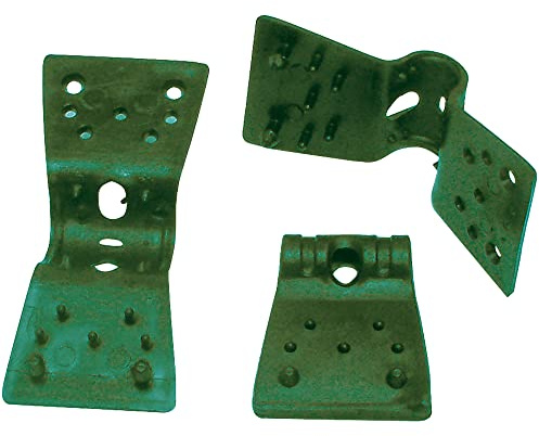 Tenax Clips Rete 3,5 cm Vert, (500 Pièces), Clips pour la Fixation de Filets Tissés Brise-Vue et Filets d'Ombrage