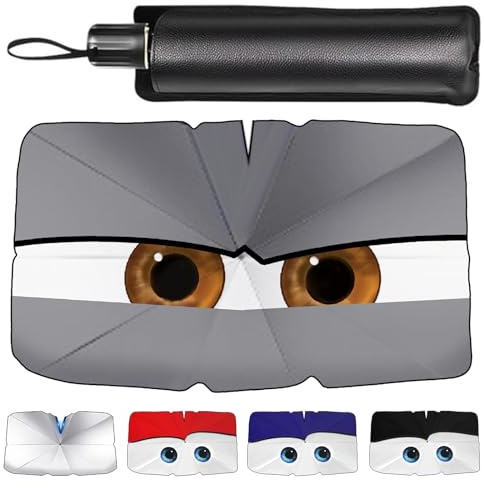 Zuquik Parasol Compacto para Parabrisas de Coche, 125 x 65 cm