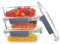 GRANZ Glass Food Storage Containers Set Airtight Food Storage Containers, Meal Prep Containers with BPA-Free & Locking Plastic Lids,Dishwasher,Microwave & Freezer Friendly-Leak-Proof Set (‎GFSC-03LP)