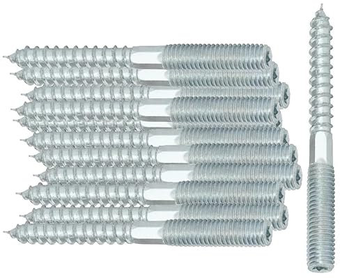 10x Stockschraube M8 x 160 mm – Verzinkter Stahl mit TX-Antrieb | Robuste Gewindestangen für Sichere Befestigung