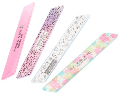 Lima per Unghie in Acciaio Inossidabile, Lima per Unghie Portatile, Lima per Unghie Lucidante per Manicure e Pedicure, Misura Media Facile Trasportare con Striscia Abrasiva