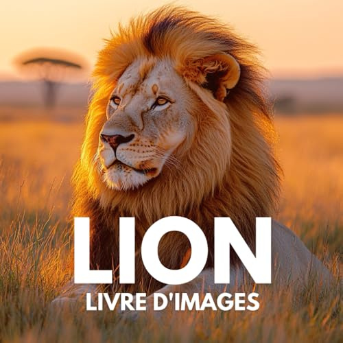 Livre d'images sur le lion: 100 photos spectaculaires de lions dans leur habitat naturel.