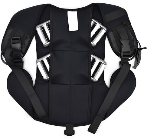 Schienalino in Neoprene con Zavorre Namaka | Per Apnea, Pesca Sub, Snorkeling | Supporto Zavorra o Galleggiante – Gilet Regolabile Multifunzione