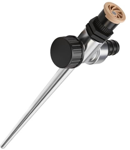 Arroseur de Jardin ave Arroseurs à Arc Circulaire avec Irrigation Réglable Piquet en Métal Durable pour Pelouses Parterres de Fleurs et Espaces Verts Couverture de 0 à 360° Portée Jusqu'à 12 m