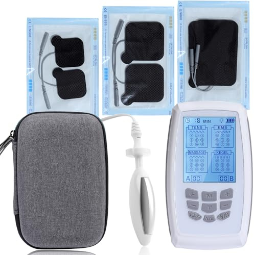 36 programas de dispositivo de ejercicios Kegel 4-en-1 y entrenador de suelo pélvico, 9 programas con frecuencia variable para el entrenamiento del músculo del suelo pélvico, TENS para el alivio del