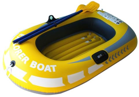 Kayak - PVC Foldable Inflatable Boat With Pump and Double Valves for Kids and Adults - Floating Boat Relaxing for Lake River Beach Travel Fishing Drifting Diving Summer Pool Party