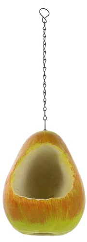 SEWACC Comedero para Pájaros Colgante de Forma de Fruta para Exteriores Comedero Gran Capacidad de Alimento para Pájaros Silvestres para Árboles y Balcones