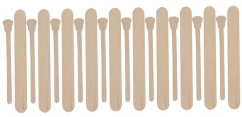 NUOBESTY Spatules à Cire en Bois Multifonction 100 Pièces Bâtonnets d'Épilation Jetables pour Visage et Corps Surface Lisse sans Odeur Outil Pratique pour Épilation Maison et Activités