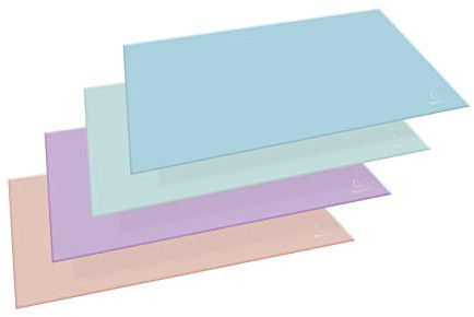 Exacompta 60196DU Schreibunterlage Aquarel aus extra starkem Karton, perfekt für Büro und Homeoffice, Zufallsfarbe 58,5x38,5x0,5 cm Schreibtischunterlage kompatibel mit optische- und Lasermaus