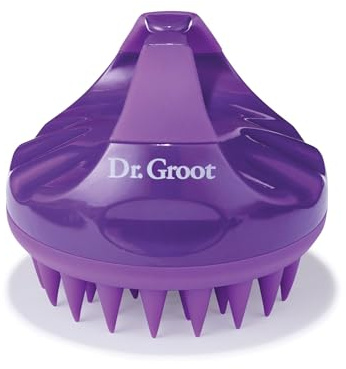 Dr. Groot Premium Scalp Cleansing Brush, Hair Scalp Massager, Scalp Scrubber with Soft Silicone Bristles, Hair Shampoo Brush for Scalp Exfoliation, Wet Dry Hair Brush for Scalp Care