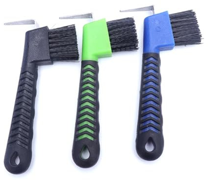 KICHI Robuste HufkratzbüRste für Pferde mit Weichem, Tragbarer Hufkratzer, 3 StüCk