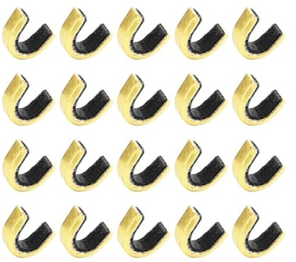 DONGKER 20 PCS Archery Nock Points,0.2 * 0.2 Brass Bow Nocking Clamp for Compound Recurve Bow
