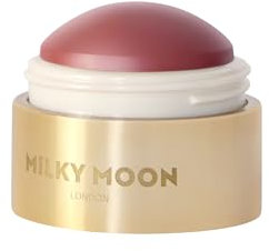 Milky Moon London Stellar Cheeks Cream Blush, Long-lasting, Lightweight Formula for Cheeks, Lips & Eyes, Infused with Coconut & Jojoba, Dried Rose