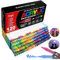 Acrylic Paint Pens, 120 Colours Accrylic Paint Brush Markers, 1-6mm Water-based Brush Tip Marker Paints Set, Art Pens for Rock, Glass, Stone, Metal, Fabric, Wood Ceramic