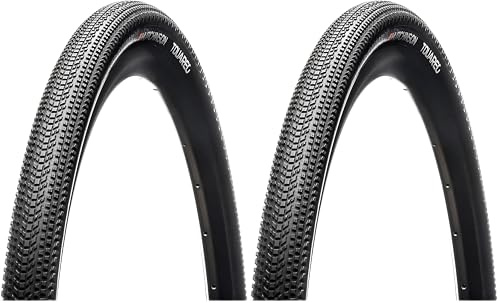 Hutchinson Touareg Tubetype-Pneu Gravel-pour Les Parcours Chaotiques-Résistant Et Durable, Noir, 700 x 40 (Lot de 2)