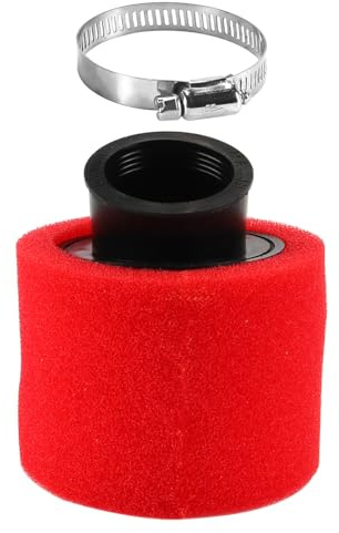 ieron 35mm luftfilter, universellt böjt vinklat motorcykelluftfilter lämpligt med 4-taktare 50cc 70cc 90cc 110cc 125cc 150cc GY6 motorcykel fyrhjuling gokart moped depå