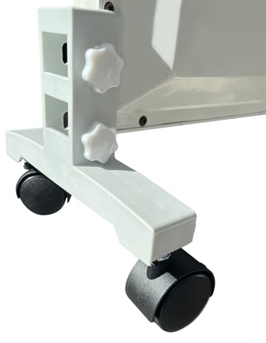 Jotekonoby Soporte de calefacción por infrarrojos con ruedas, soporte ajustable para calefacción móvil, base de pie para radiadores eléctricos (blanco)
