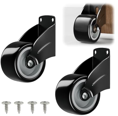 ARTGUTS 2 ruedas para puerta, rueda de apoyo antideslizante, ajustable, para cargas pesadas, puertas de jardín, ruedas giratorias para puertas pesadas y muebles