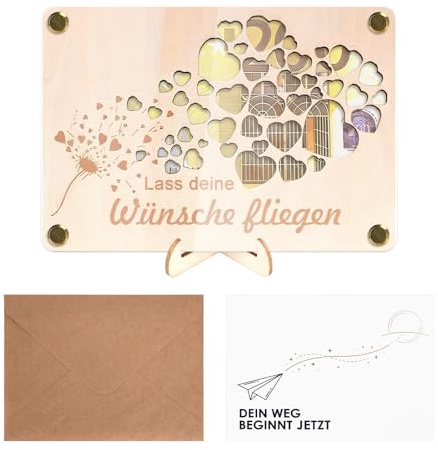 Regalo per soldi della gioventù, regalo con buste e biglietto per ragazze (dente di leone)
