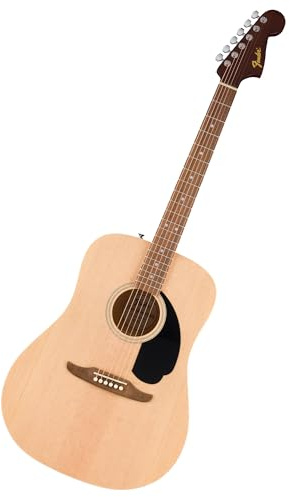 Fender California Debut Redondo Dreadnought Acoustic Guitar, Spruce Top, Black Pickguard, Natural