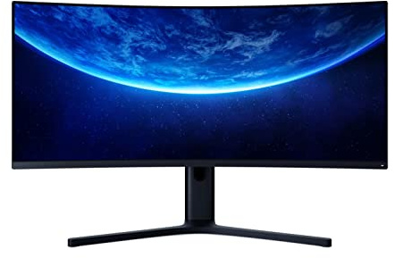 XIAOMI Mi Curved Gaming Monitor 34 (86, 36cm) AMD FreeSyncPremium (WQHD 3.440 x 1.440, 21:9, 144Hz, 4ms, 300lm, 121% sRGB, 2 HDMI, 2 Display Port, Audio Out, TÜV zertifizierte Blaulicht Reduktion)