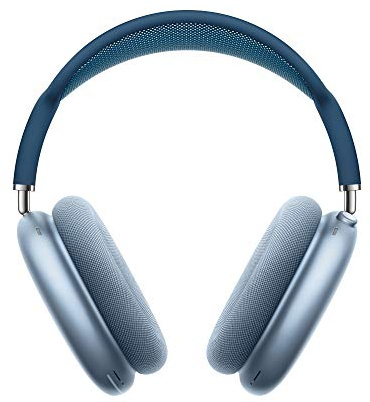 Apple AirPods Max Wireless Over-Ear Headphones, Active Noise Cancelling, Transparency Mode, Personalized Spatial Audio, Dolby Atmos, Bluetooth Headphones for iPhone – Sky Blue