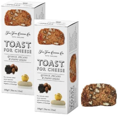Toast aux coings, pacanes et graines de pavot de The Fine Cheese Co. - 2 x 100 grammes