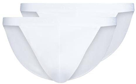 Skiny Cotton Rib Slip, Bianco, XL Uomo