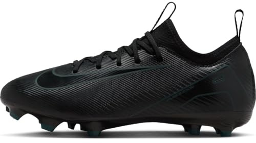 Nike Zoom Vapor 16 Academy Fg/Mg Kinder Fußballschuh, Black/Black-Deep Jungle, 32