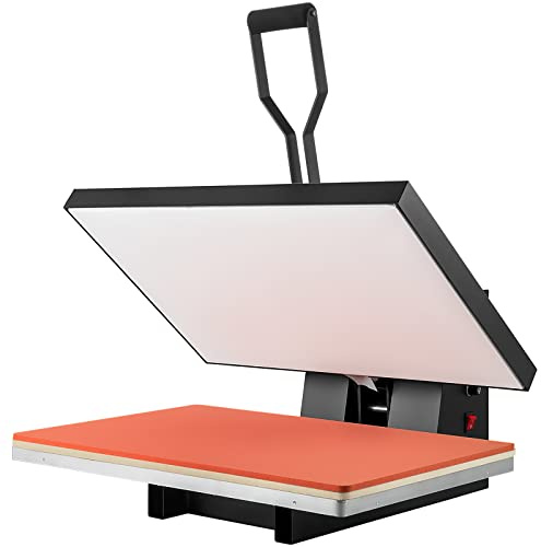 VEVOR Värmepress svart 406 x 610 mm textil sublimeringsmaskin 1 700 W snabb uppvärmning digital och industriell sublimering överföring värmepress för T-shirt, väska, kudde