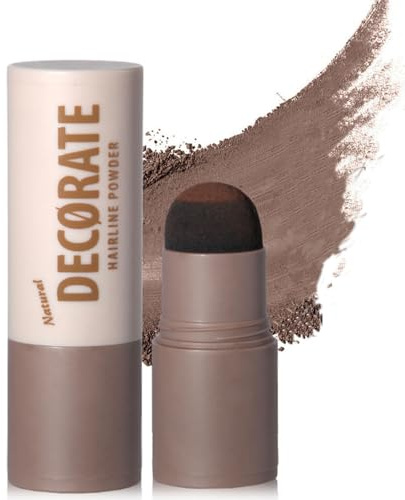 Root Touch Up Powder Brown, Waterproof Hairline Powder For Grey Coverage & Sparse Hair Concealer, Root Cover Up Natural-Looking Matte Finish, Easy Applicator For Women And Girls