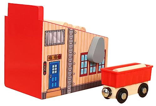 HOMOBABE 1 set Giocattoli Educativi Trenino Legno con Accessori per per Occasione Compleanni e Feste