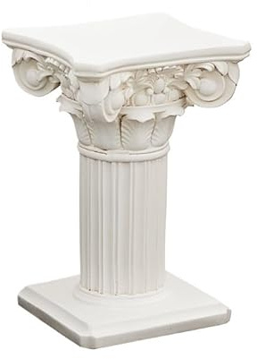 UZAMIRLEX Roman column pillar candle decor, Roman Pillar Column Magnesium Oxide White Finish Pedestal for Statues Vases Planters Indoor Outdoor Decor