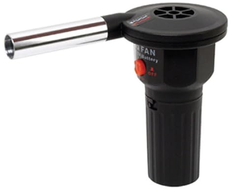 Wodsty Soffiatore Eltrico da Campeggio Esterno, Portatile Barbue & Fireace Soffietto, Ventilatore Portatile Per Accendere Fuochi, Realizzato In Lega Di Alluminio, Nero