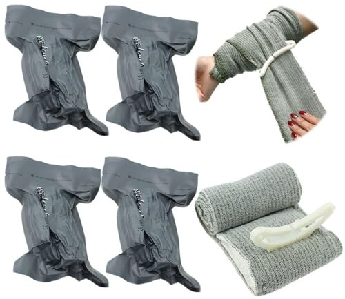 Foreverup 4 stycken Israeli-bandage, 10 cm (4 tum) Emergency Bandage, Bloddämpande Tourniquets elastiskt bandage för klättring, vandring, utomhussport, camping