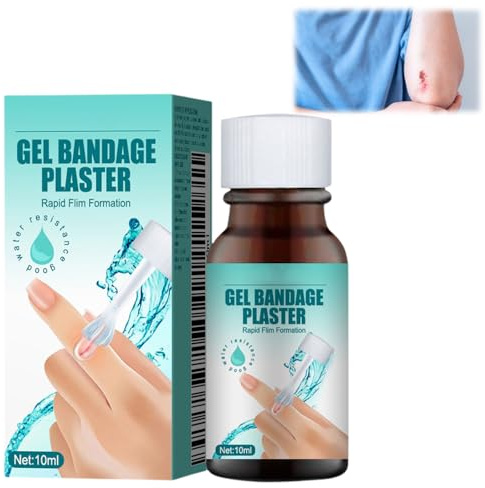 Pansement Liquide Imperméable, Pansement Liquide, Bandage Liquides Colle,Bandage Liquides Gel, Gel De Cicatrisation Des Plaies à Séchage Rapide, pour Coupures et Éraflures, 10ml