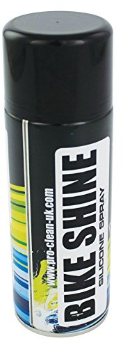 Pro Clean Motorcycle Silicone Shine Spray 400ml – Restores & Protects Metal, Paintwork, Plastics, Leather & Vinyl – Gloss Finish Anti-Static Cleaner for Bikes