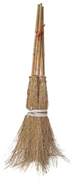 poppe-portal 5 STK Bambus Reisig Besen mit Stiel und Korpus zum Fegen Nimbus