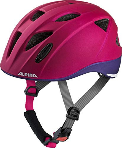 Alpina Mädchen, Fahrradhelm, Deeprose-Violet Matt, 47-51 cm
